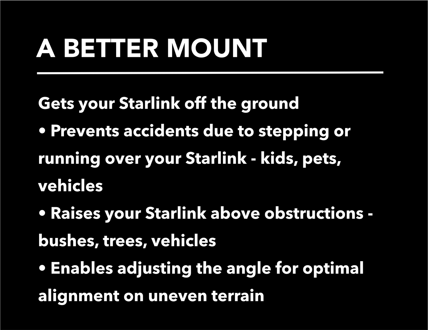 Tripod Adapter for Starlink Mini