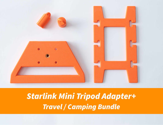 Bundle: Starlink Mini Tripod Adapter+ - Travel / Camping Kit (Works With All Mini Versions)