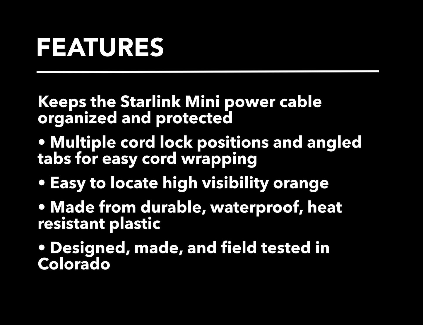 Starlink Mini Cable Wrap